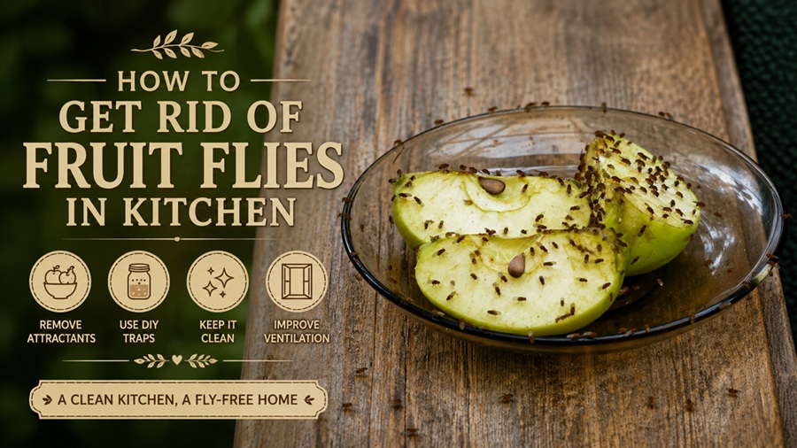 how to get rid of fruit flies in kitchen